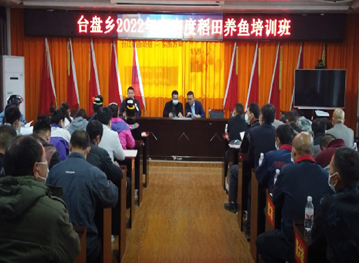 2022年5月11日，新永利平台在台江县台盘乡开展高密度稻田养鱼培训活动，向村民讲解了渔种放养、投饲、稻病防治和鱼病防治等养殖知识，助力台盘乡村民脱贫致富。
