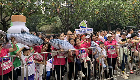 2024顺德马拉松，新永利平台“花式”宣传顺德鱼生